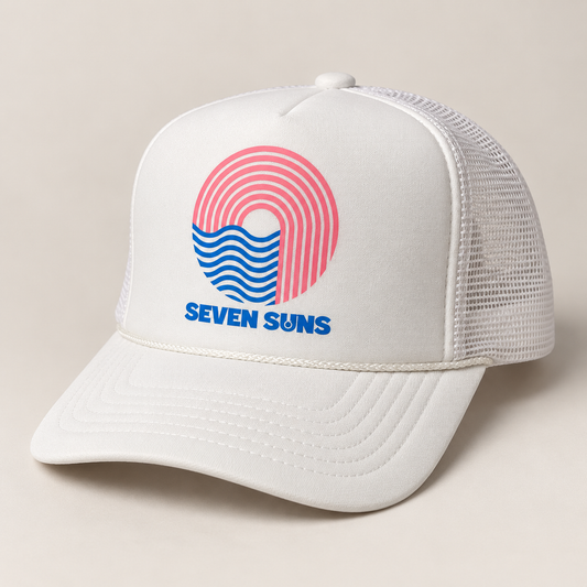 White Cotton Candy Trucker
