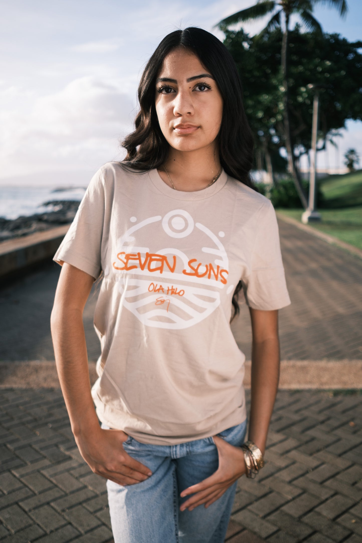 Limited Edition Ola Hilo Sig Zane / Seven Suns Collab Tee